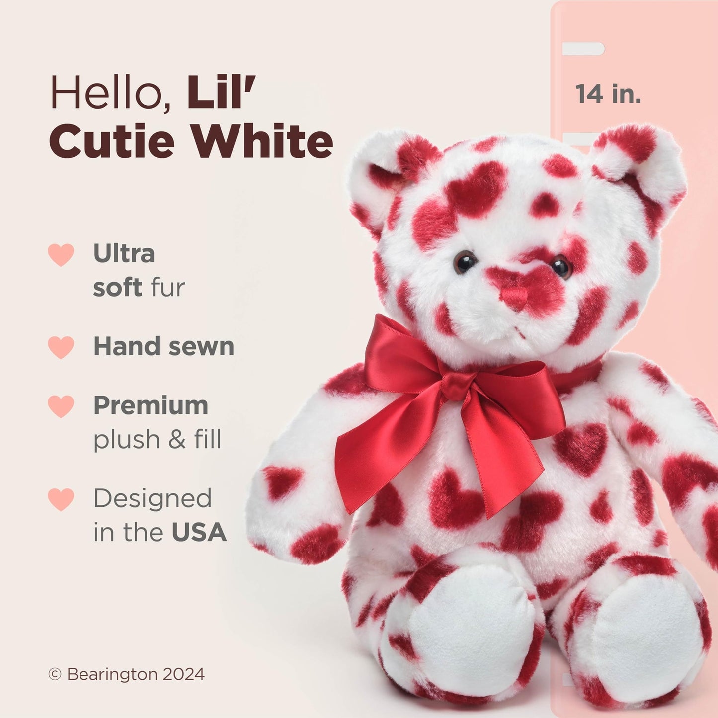 14" Valentine's Bear Lil' Cutie