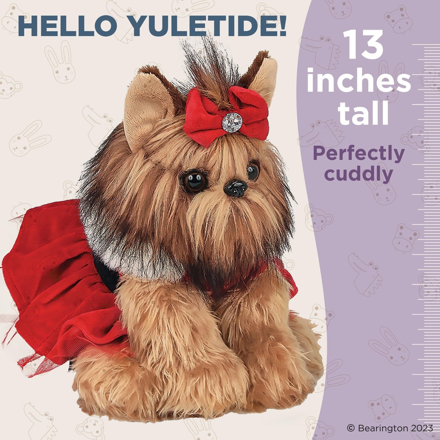 13" Dog Yuletide Yorkie