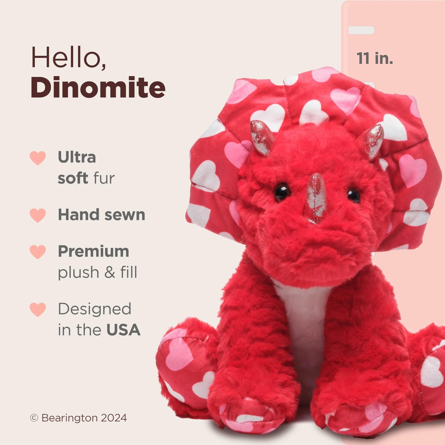 11" Valentine's Dinosaur Dynomite