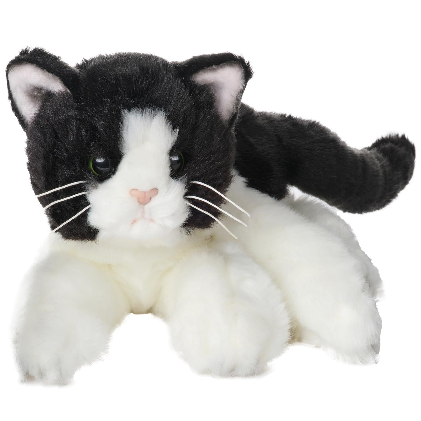 15" Black and White Cat Domino