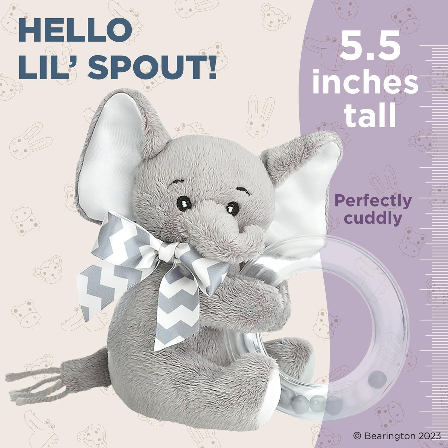 5.5" Shaker Elephant Lil' Spout