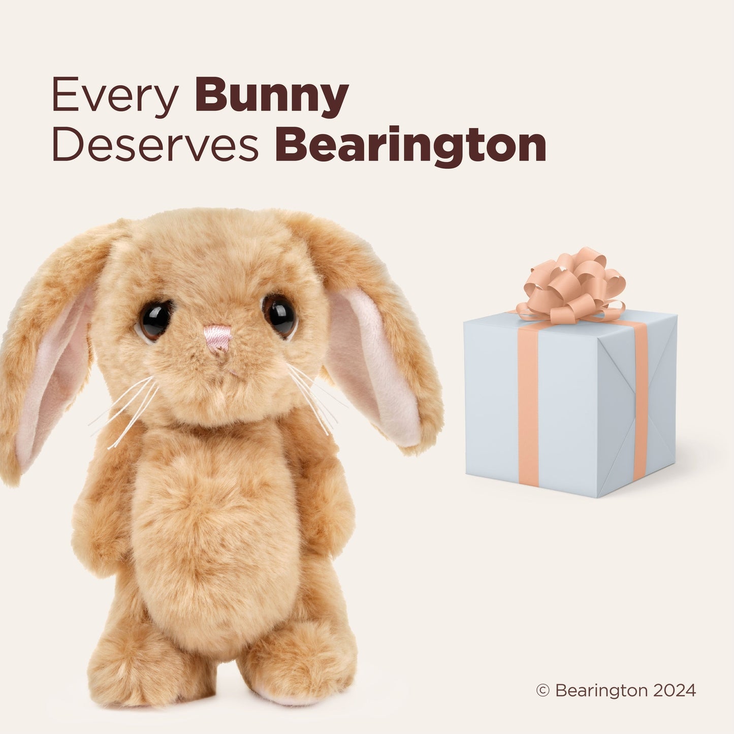 8" Bunny Big Head Brown