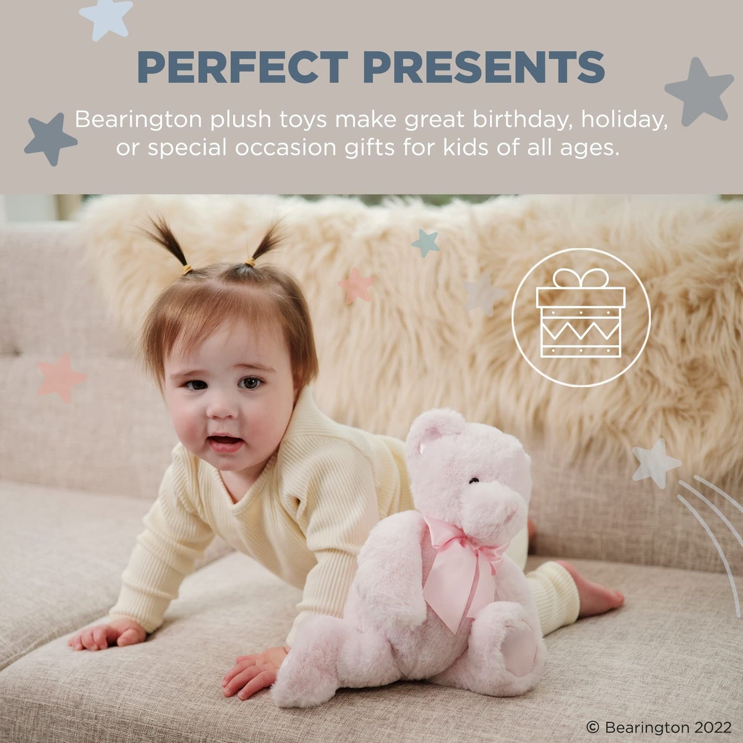 10" Teddy Bear Baby's First Pink