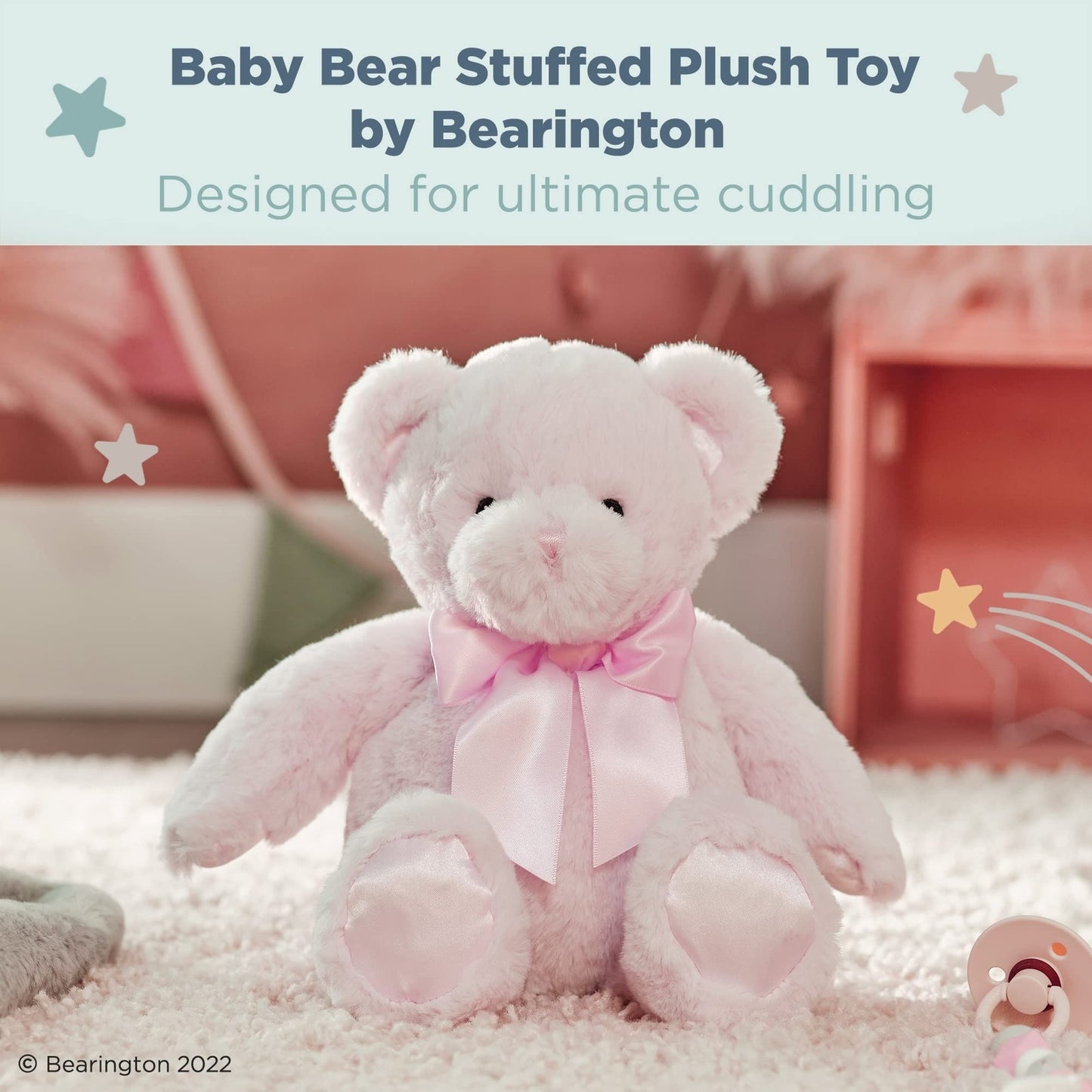 10" Teddy Bear Baby's First Pink