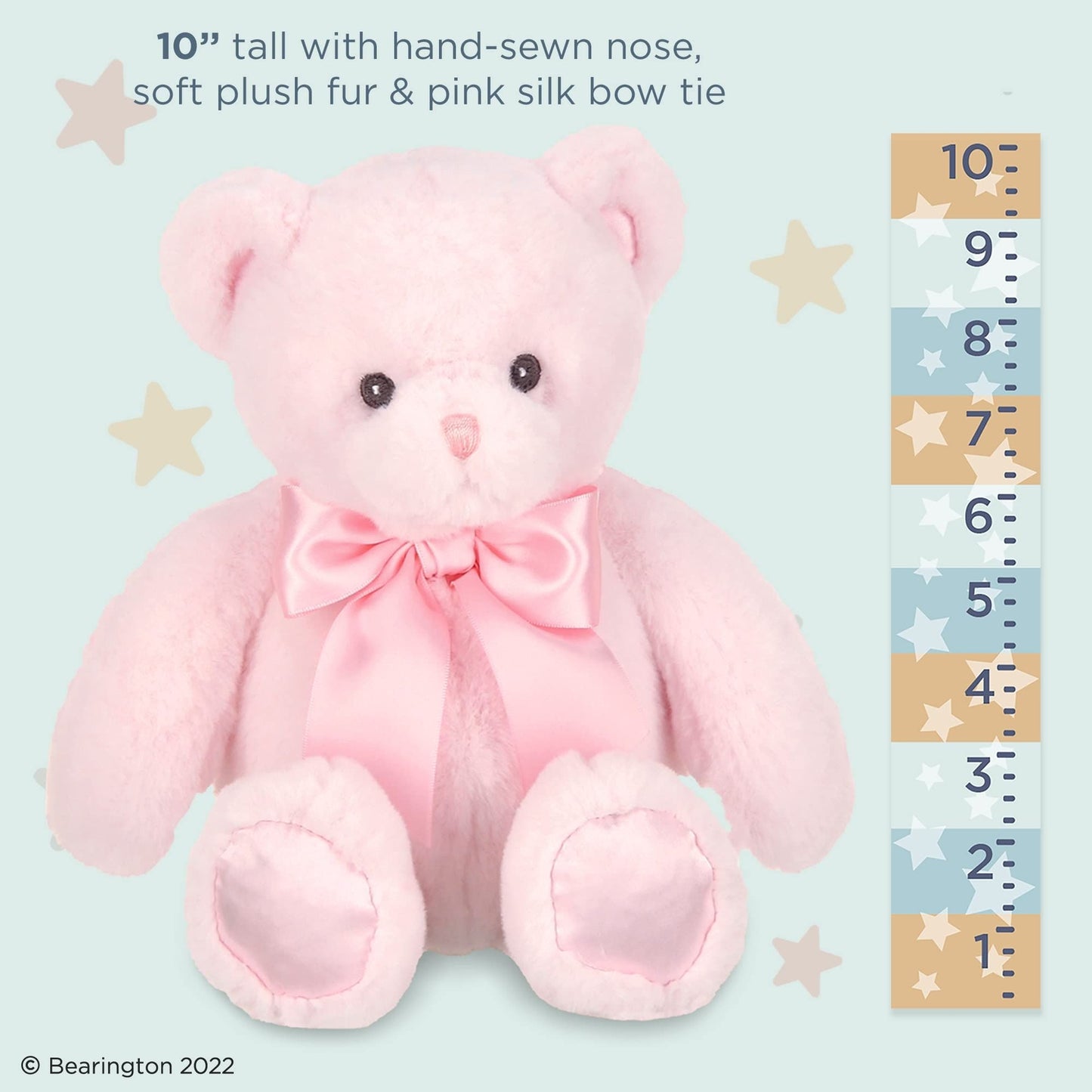 10" Teddy Bear Baby's First Pink
