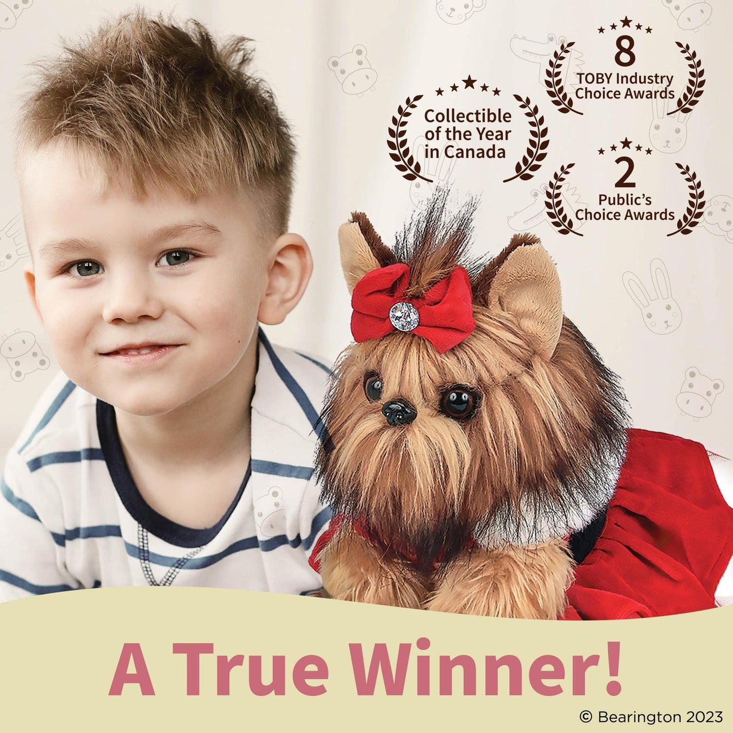 13" Dog Yuletide Yorkie