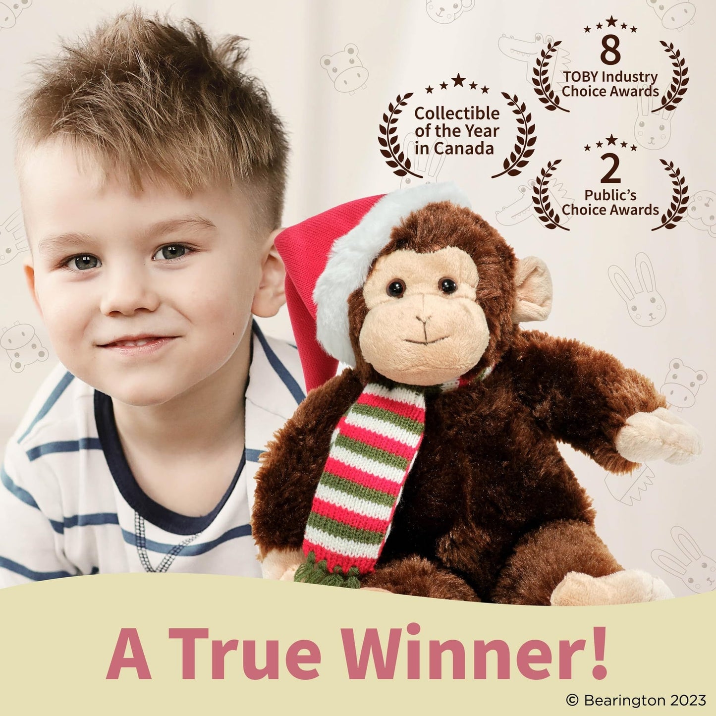 15" Monkey w/Scarf & Heat Nicky
