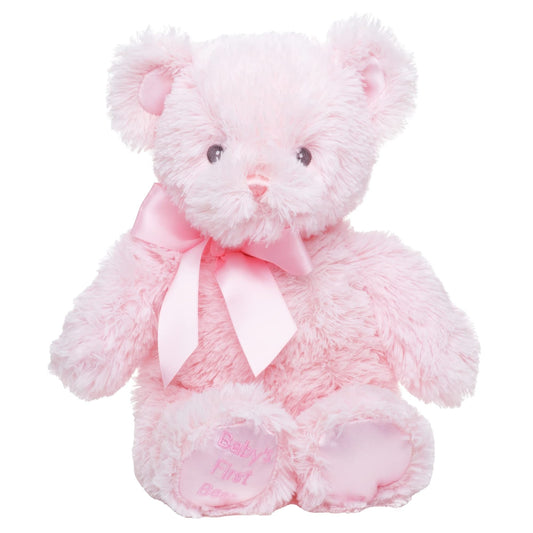 12" Teddy Bear Baby's First Pink