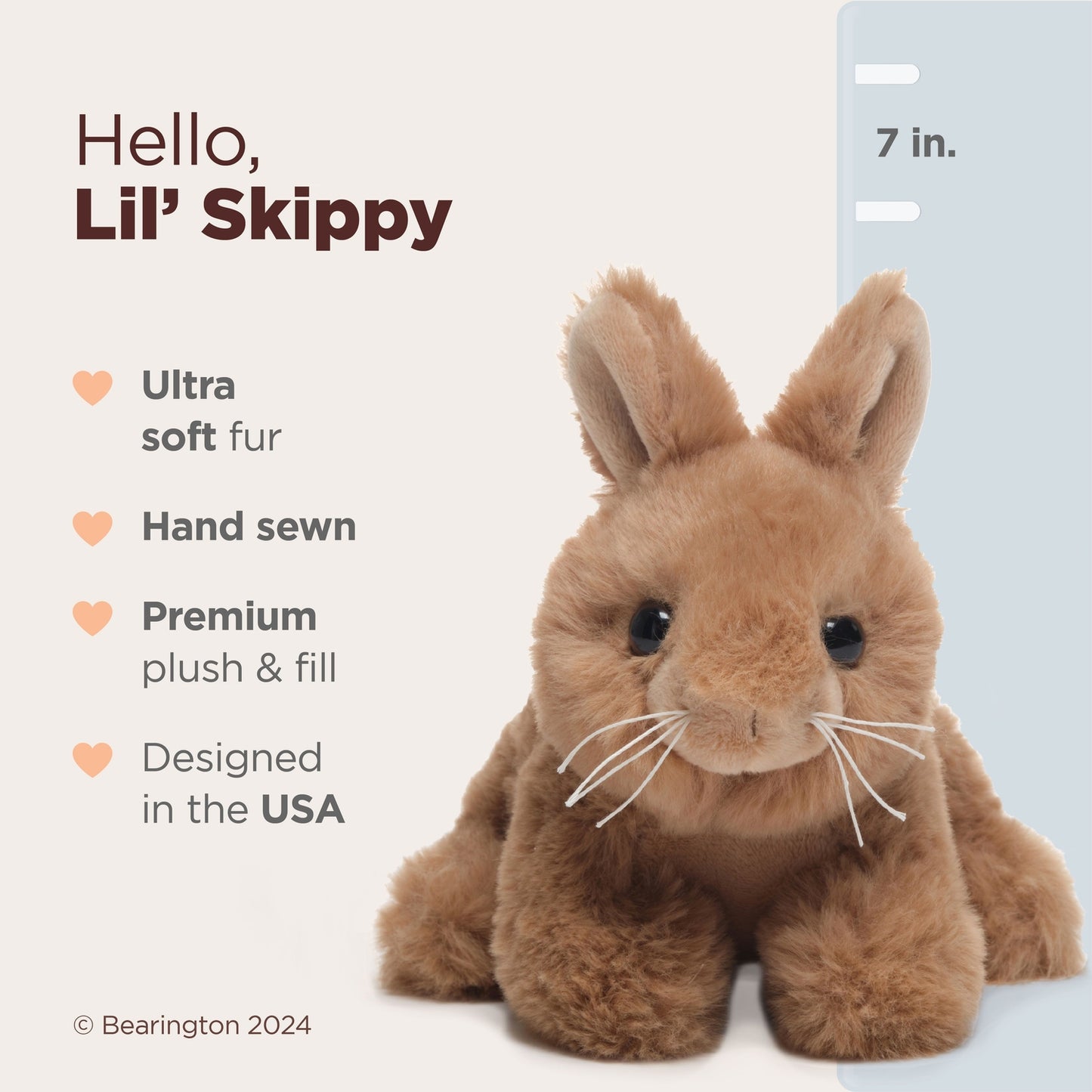 7" Bunny Lil' Skippy Brown
