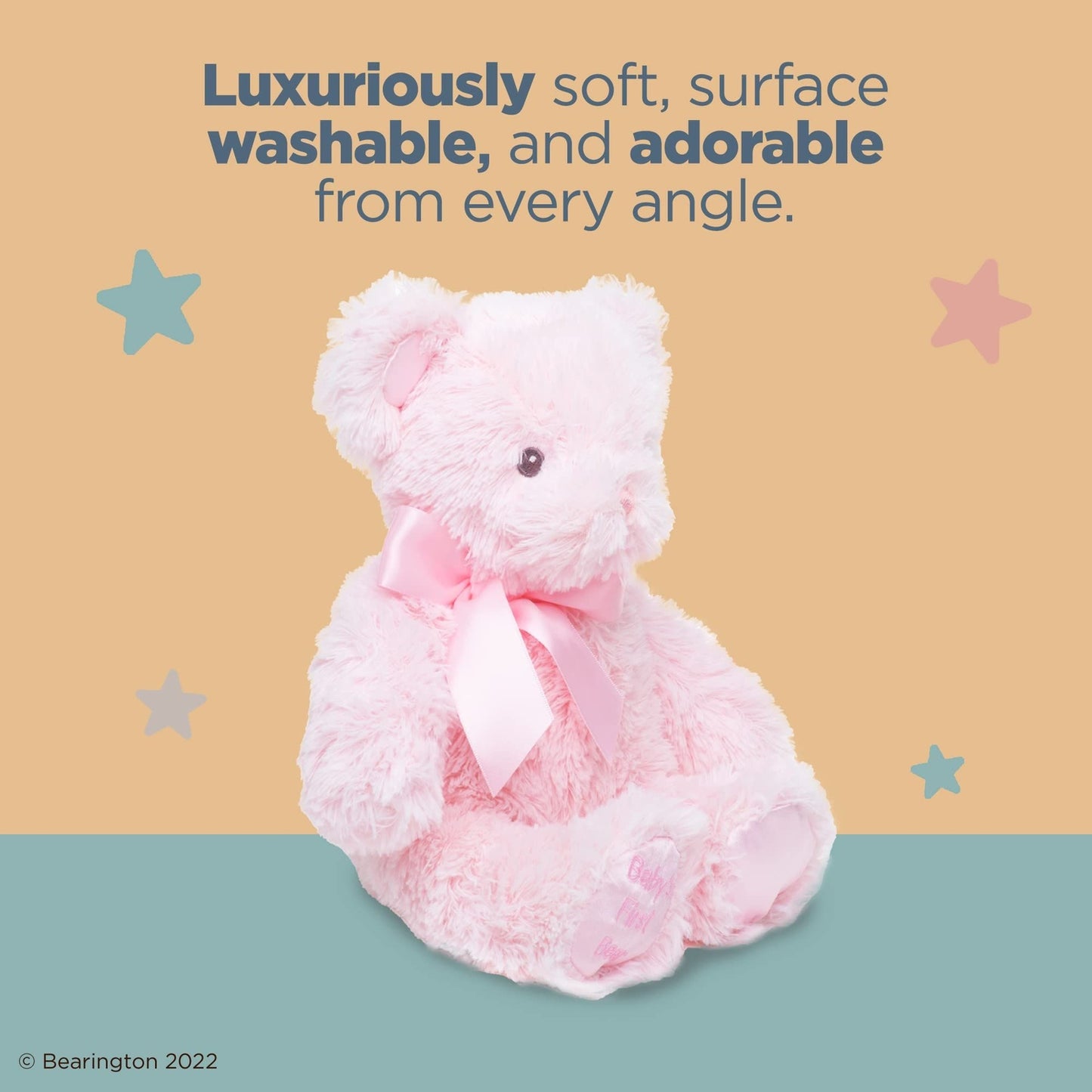 12" Teddy Bear Baby's First Pink