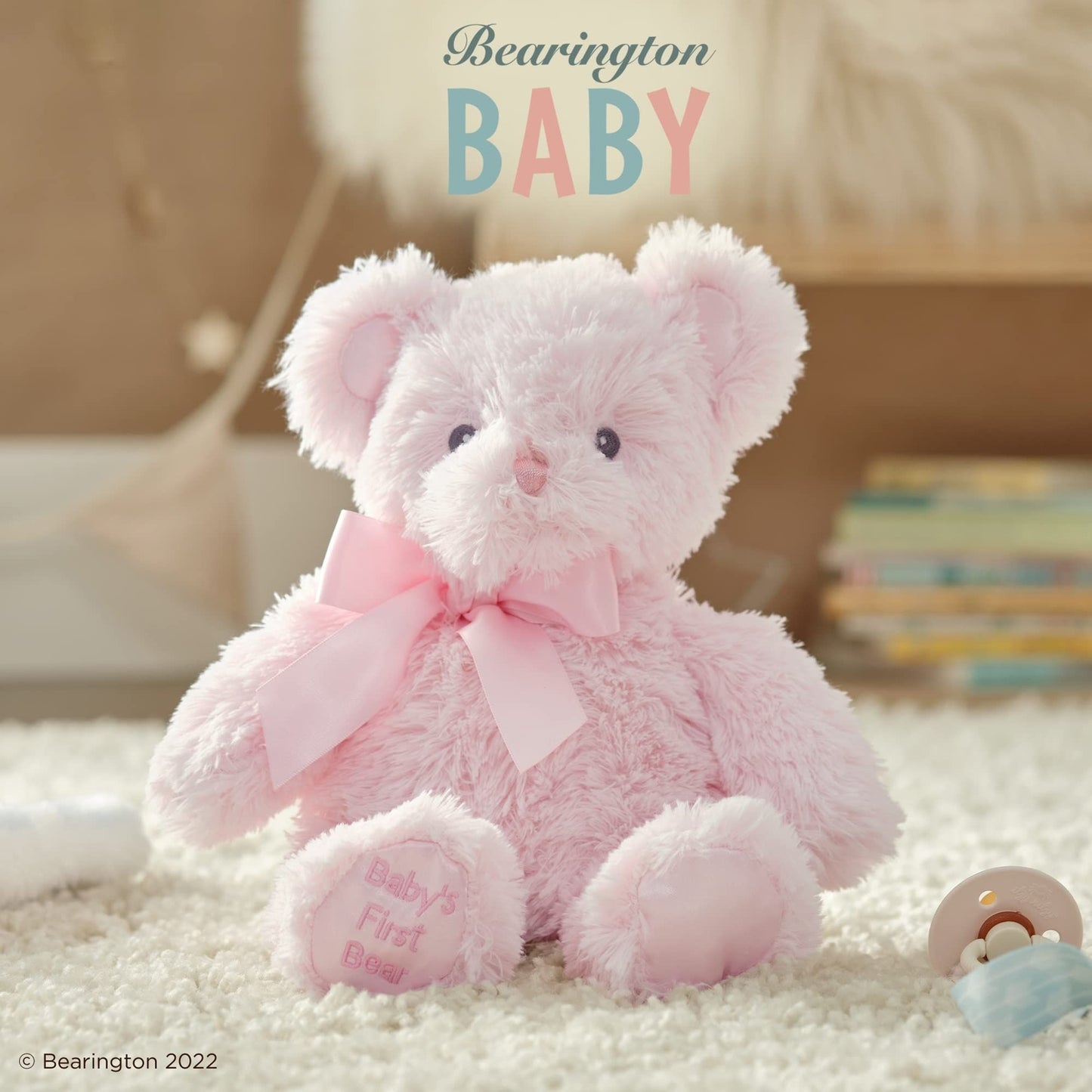 12" Teddy Bear Baby's First Pink