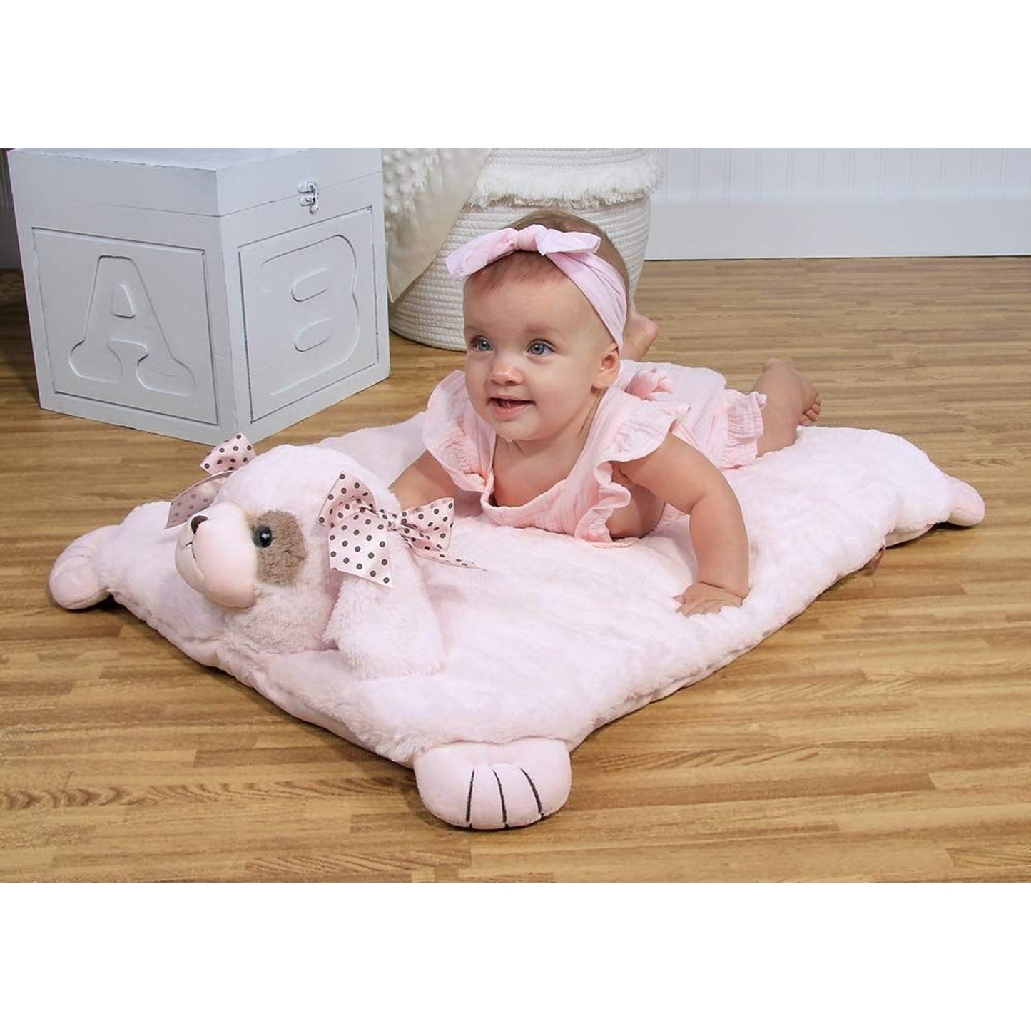 30" x 23" Belly Blanket Wiggles Pink