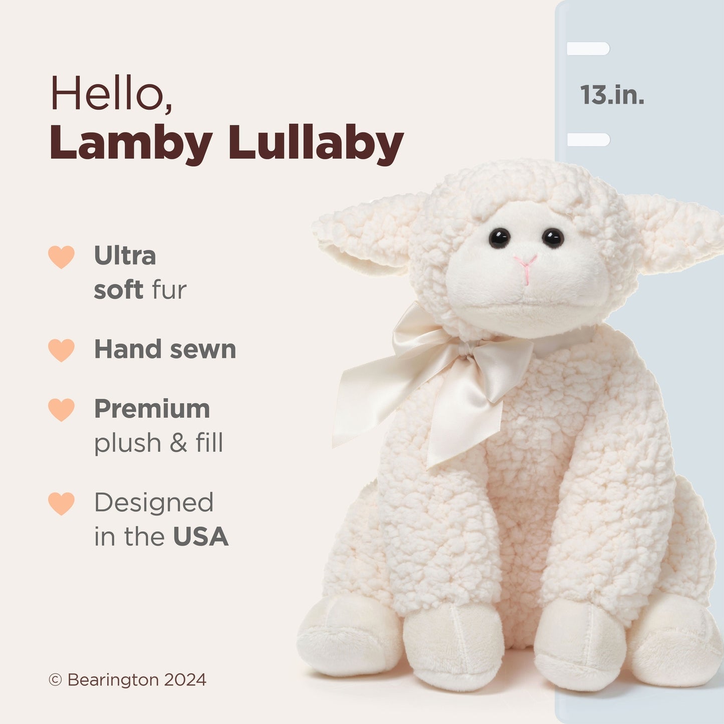 13" Lullaby Music Lamby