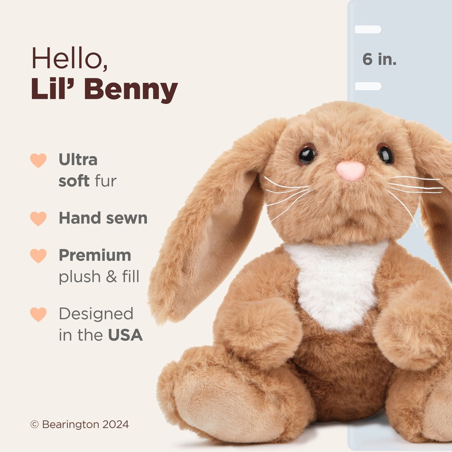6" Floppy Bunny Lil'Benny