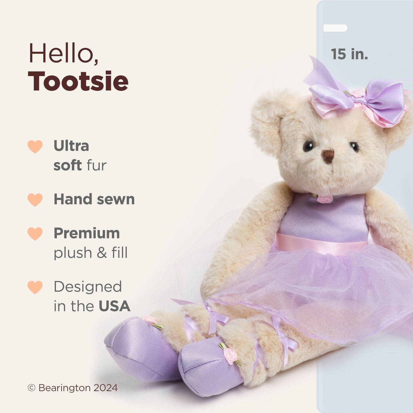13" Ballerina Bear Tootsie Tutu