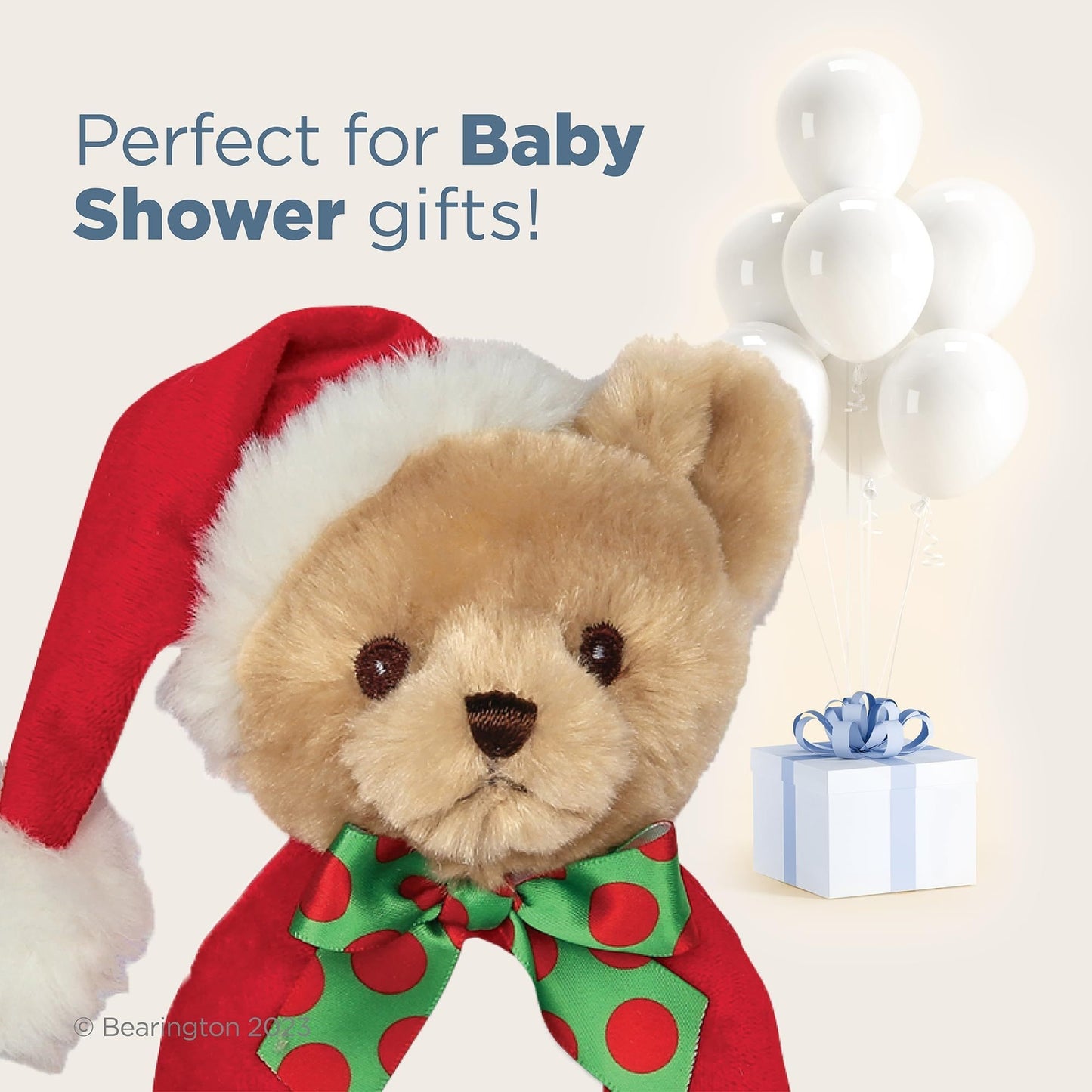 5" Ring Rattle Bear Baby's 1st Christmas