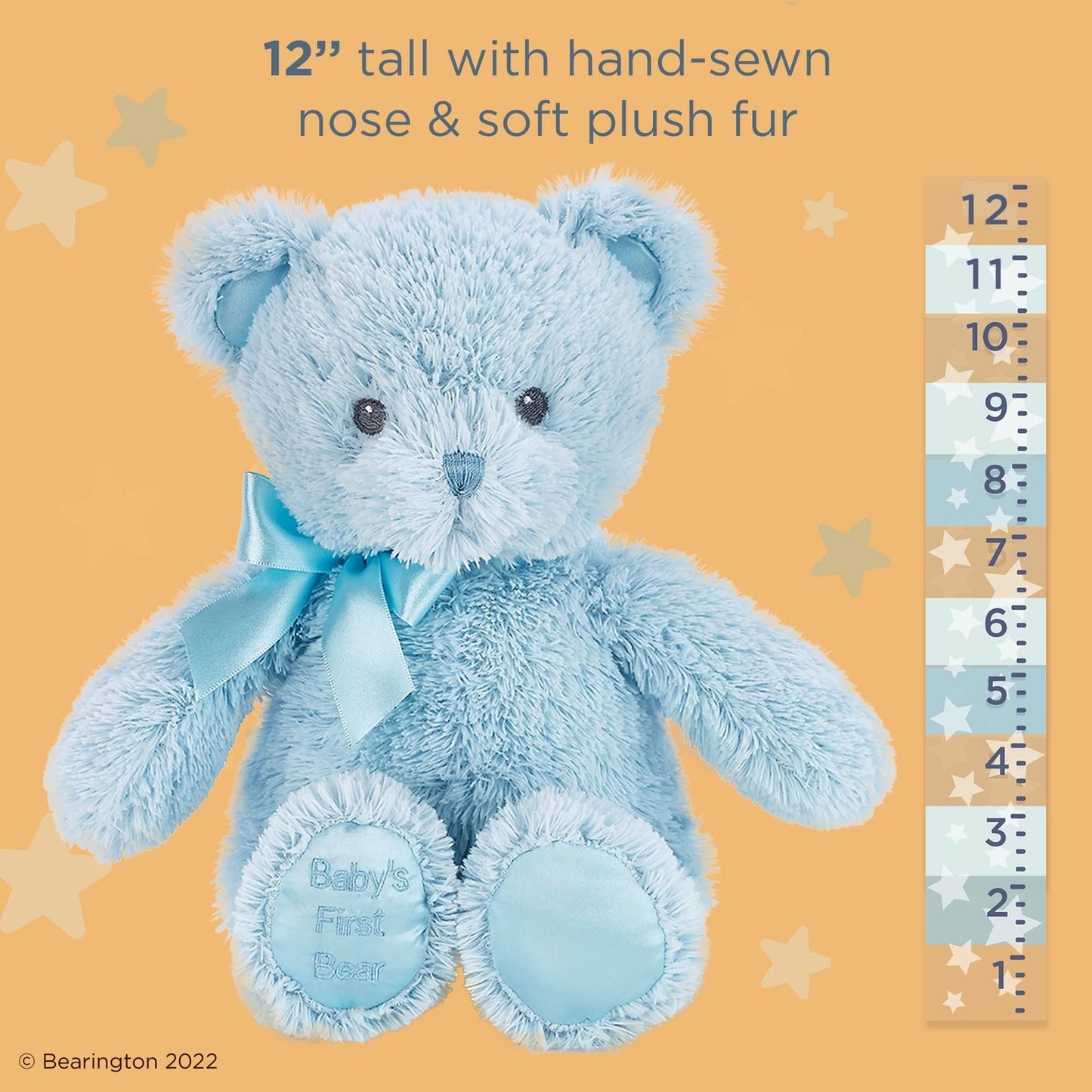 12" Teddy Bear Baby's First Blue