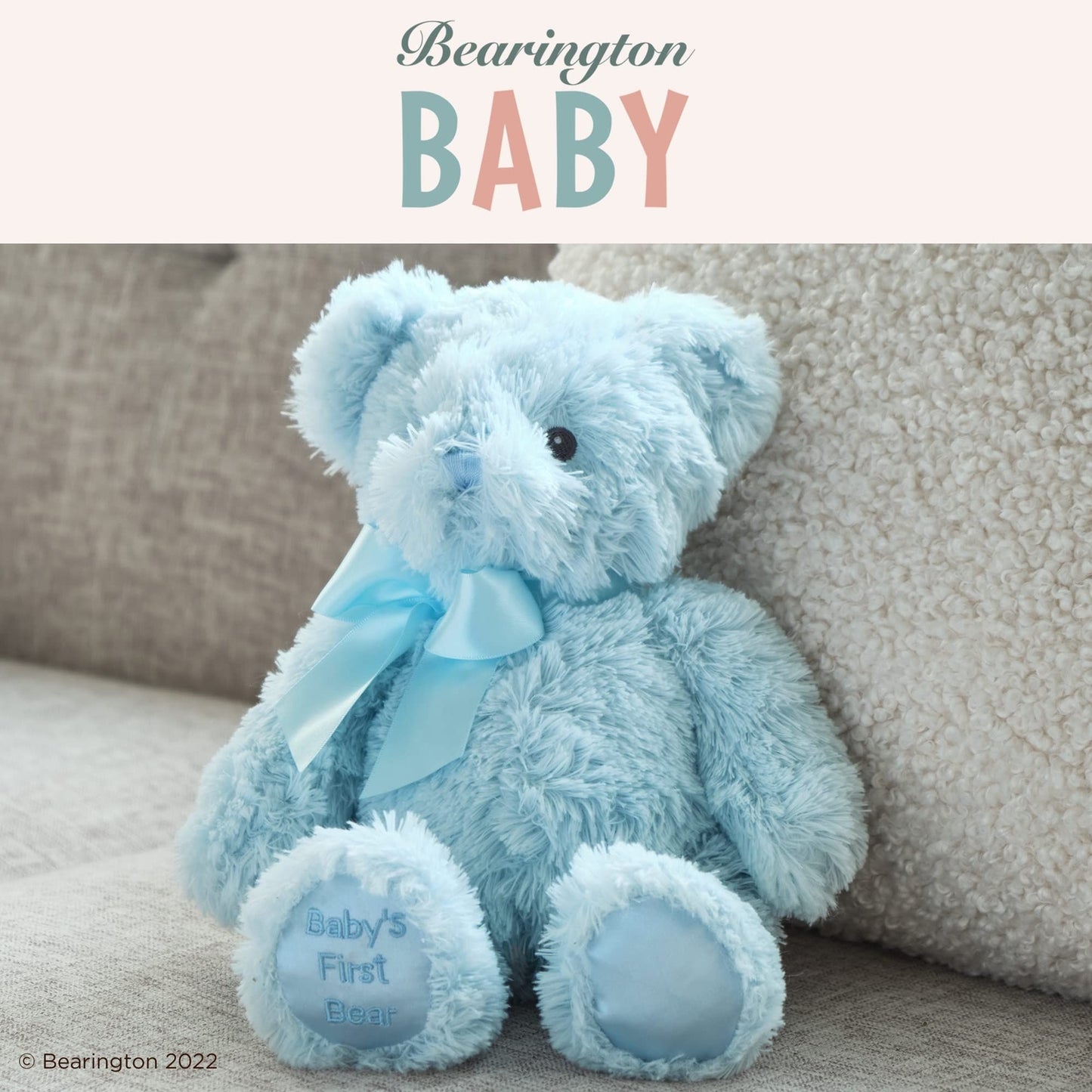 12" Teddy Bear Baby's First Blue