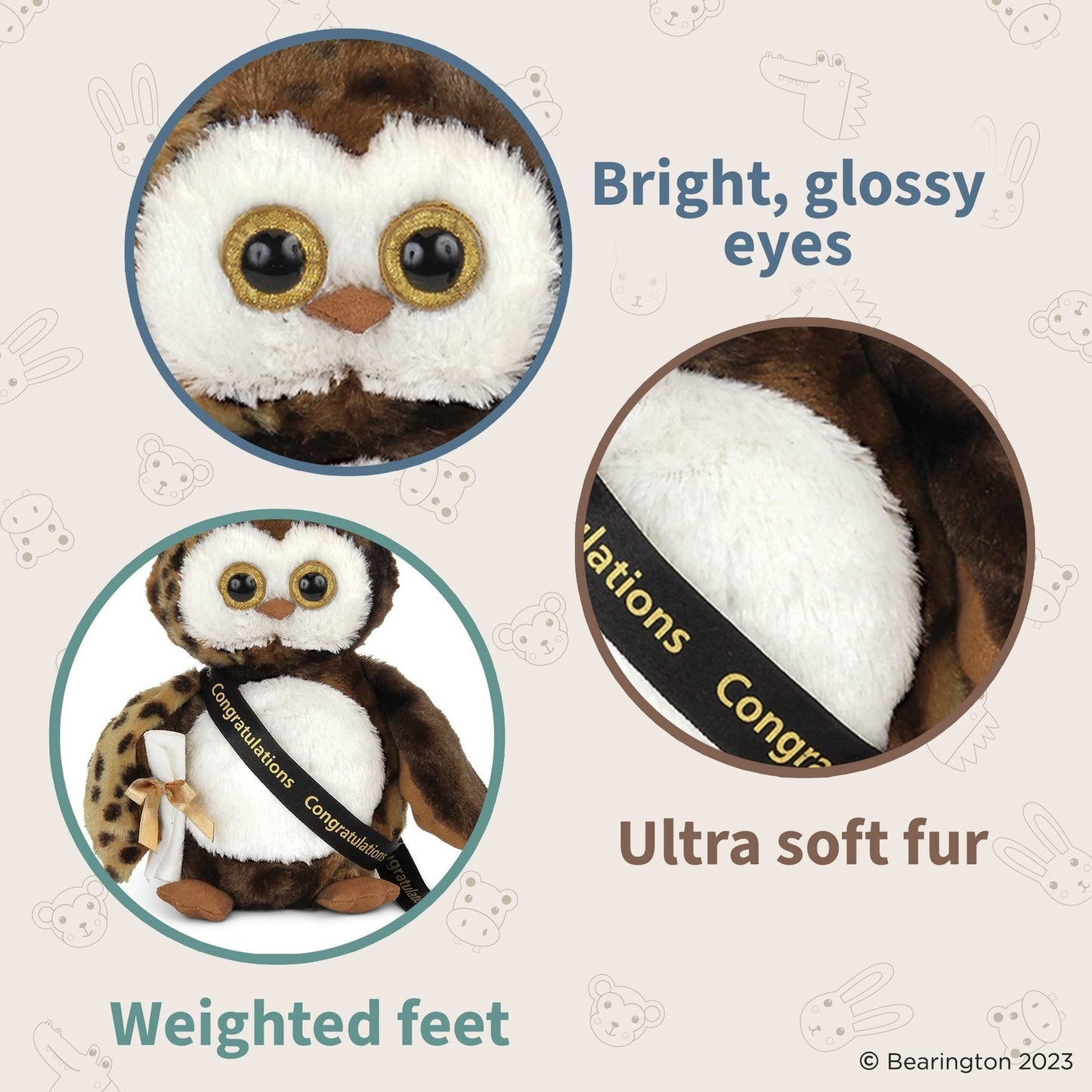 8.5" Graduation Owl Wisdom
