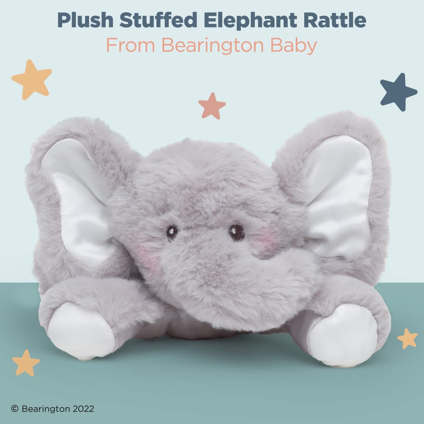 8" Plush Rattle Elephant Lil'Spout