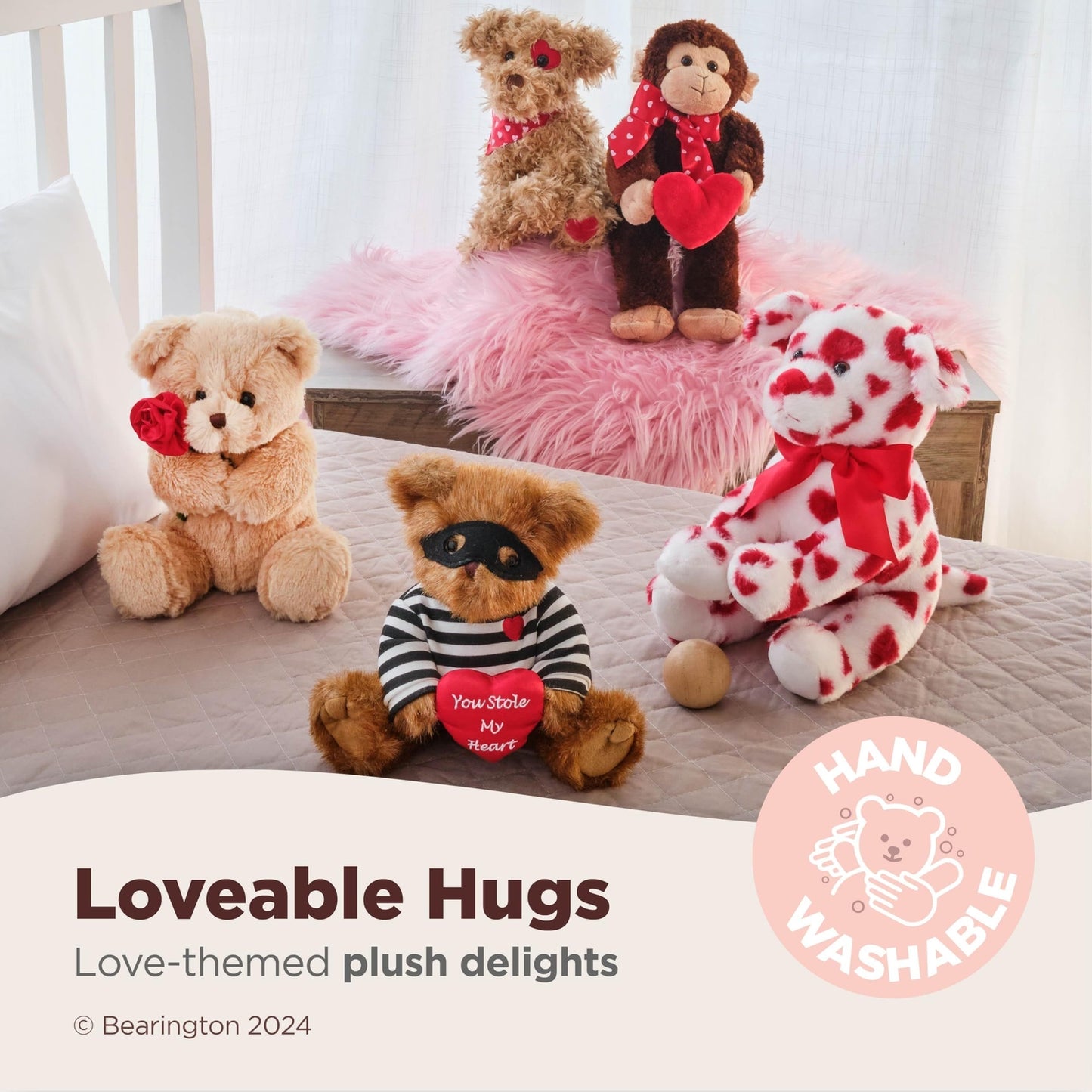 10" Valentine's Bear Love Bug