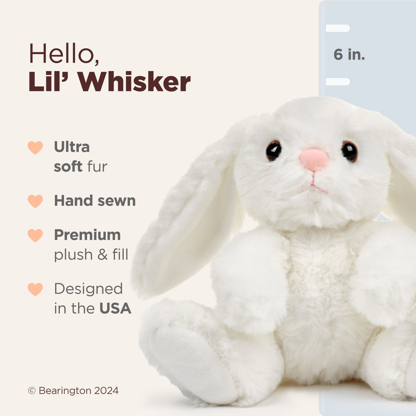 6" Bunny Lil'Whisker