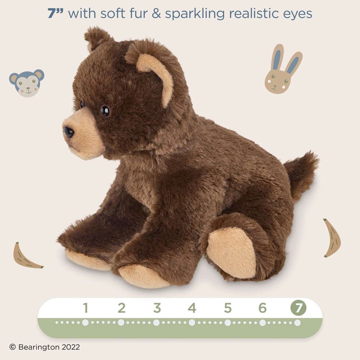 7" Brown Bear Lil' Grizby