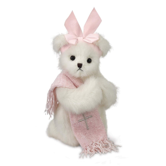 10" Christening Bear Patty Praysmore