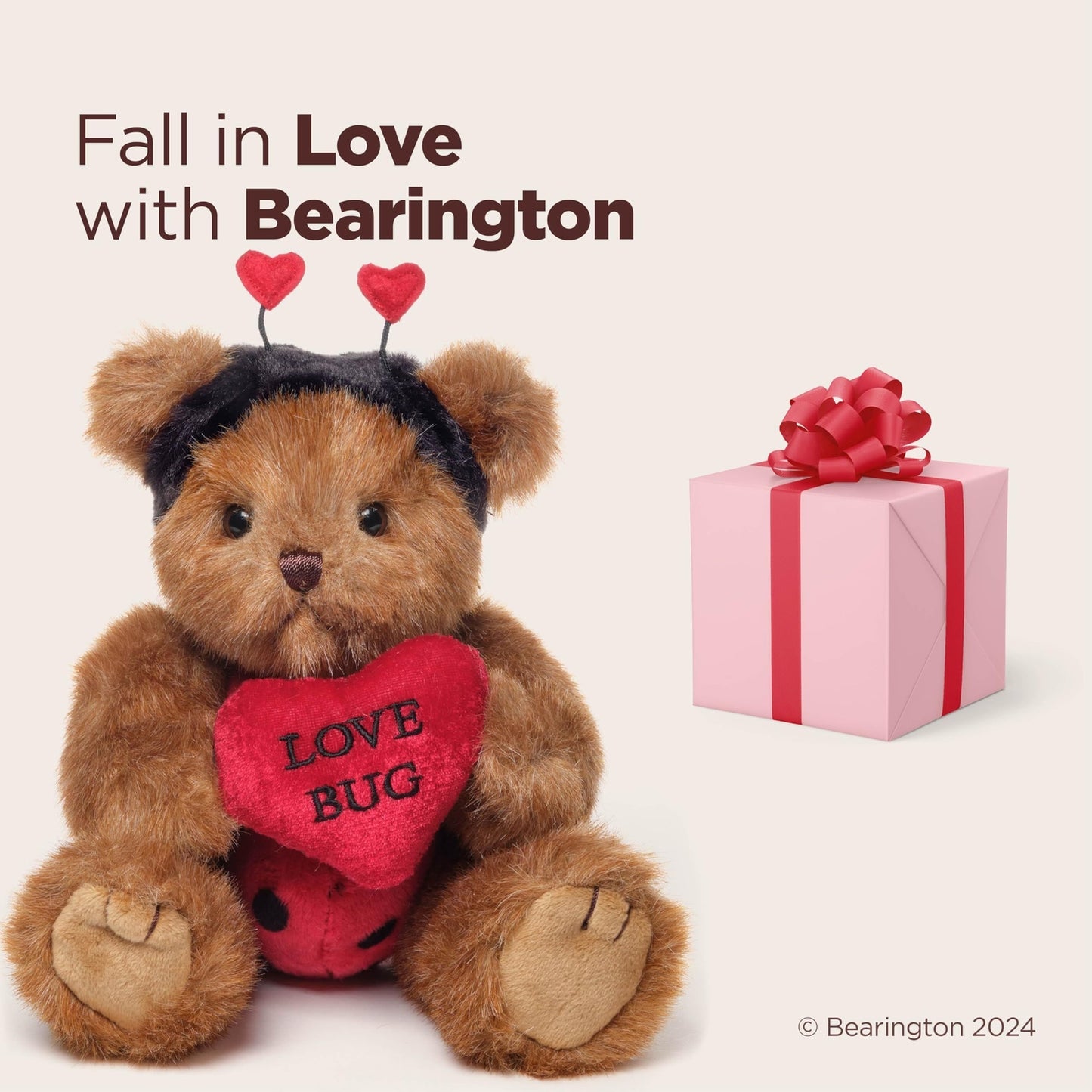 10" Valentine's Bear Love Bug