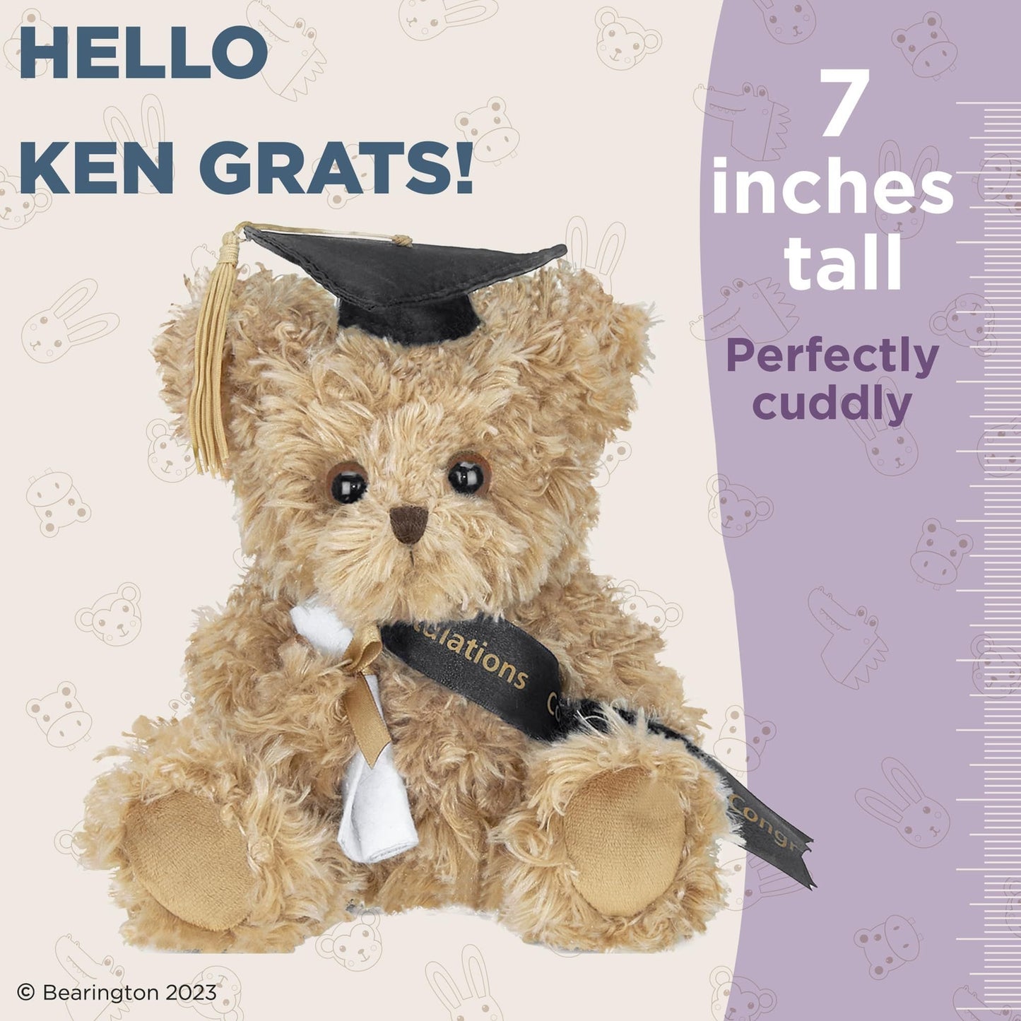 7" Graduation Bear Ken Grats