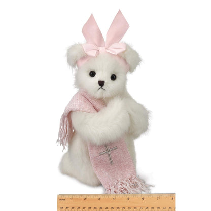 10" Christening Bear Patty Praysmore