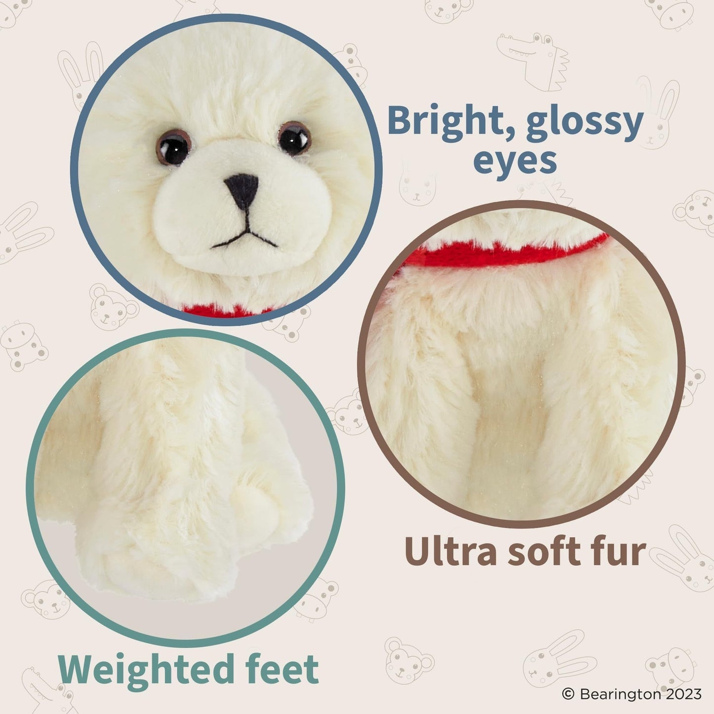 7" Polar Bear w/ Scarf, Frosty