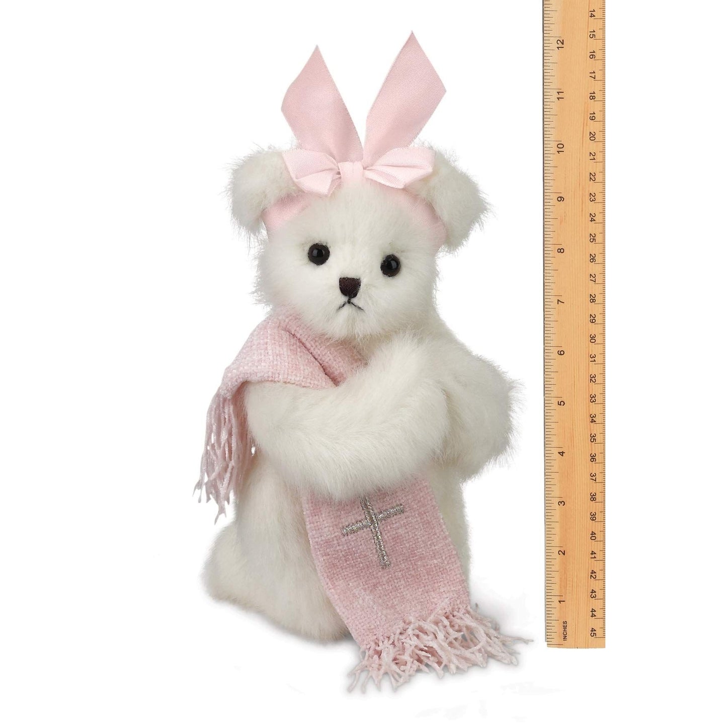 10" Christening Bear Patty Praysmore