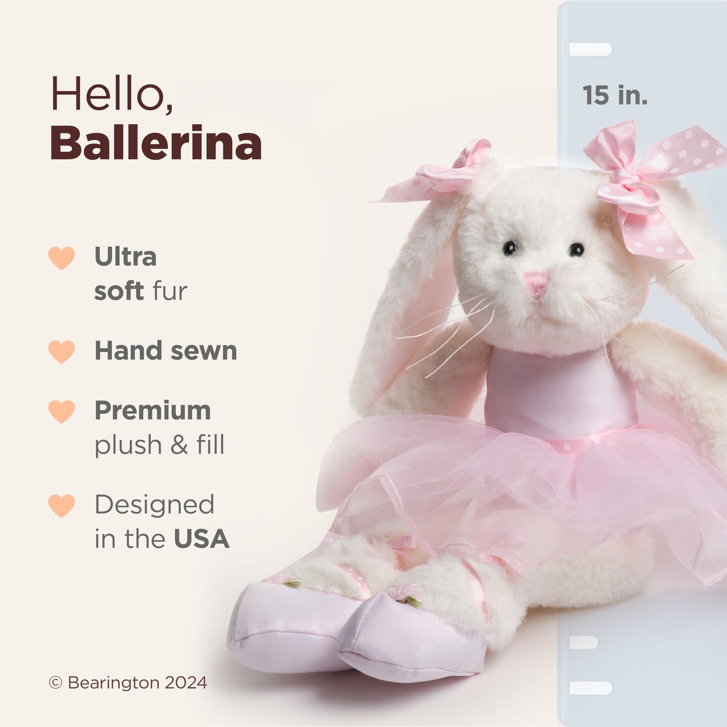 15" Bunny Ballerina