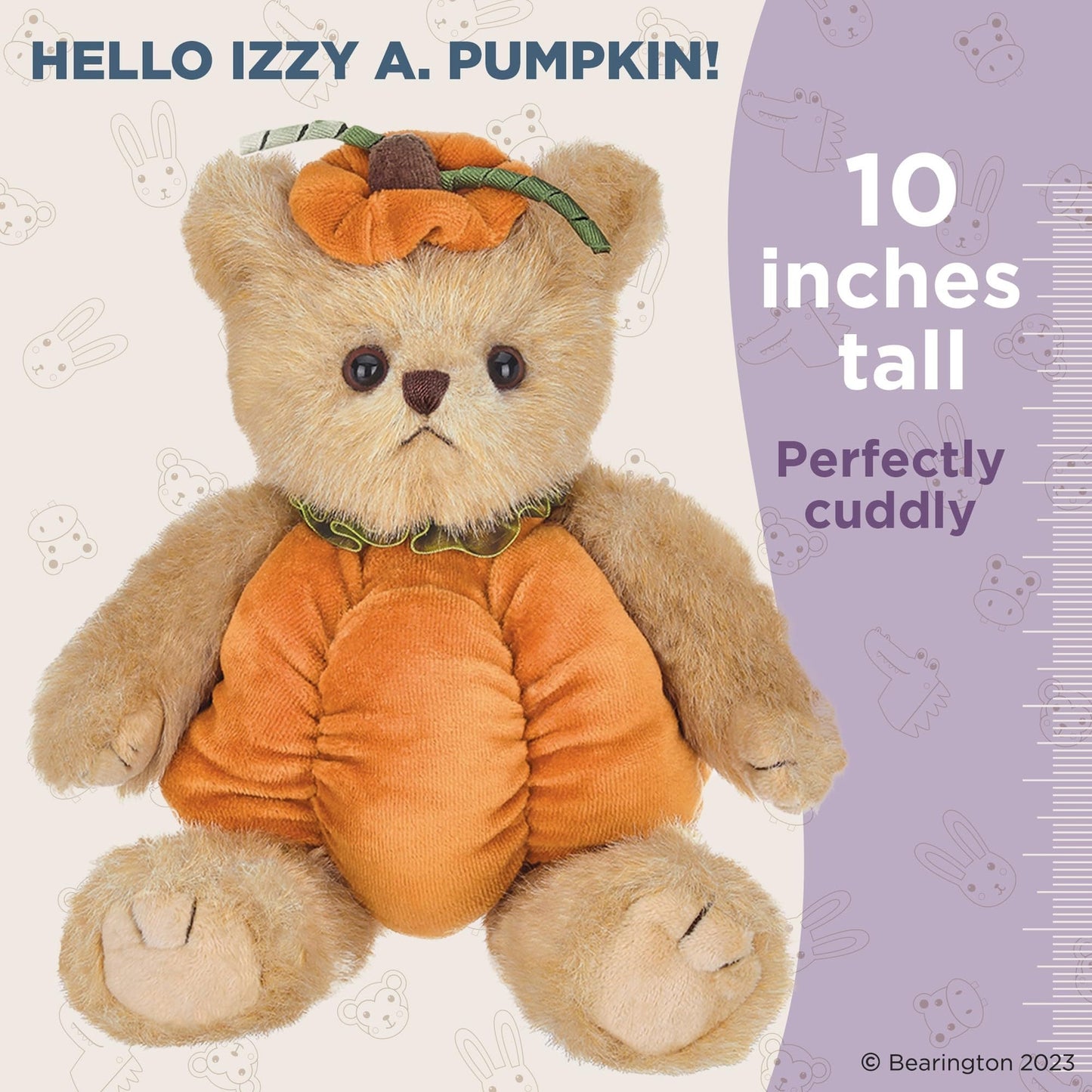 10" Teddy Izzy A. Pumpkin