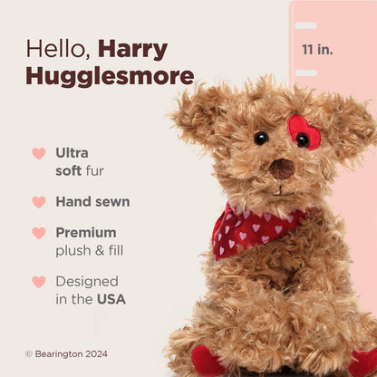 11" Valentine's Puppy w/ Hearts Harry Hugglesome