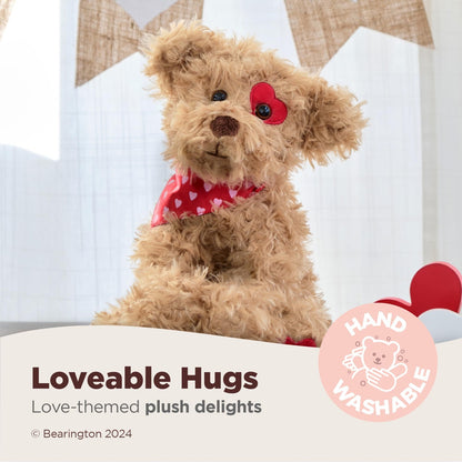 11" Valentine's Puppy w/ Hearts Harry Hugglesome