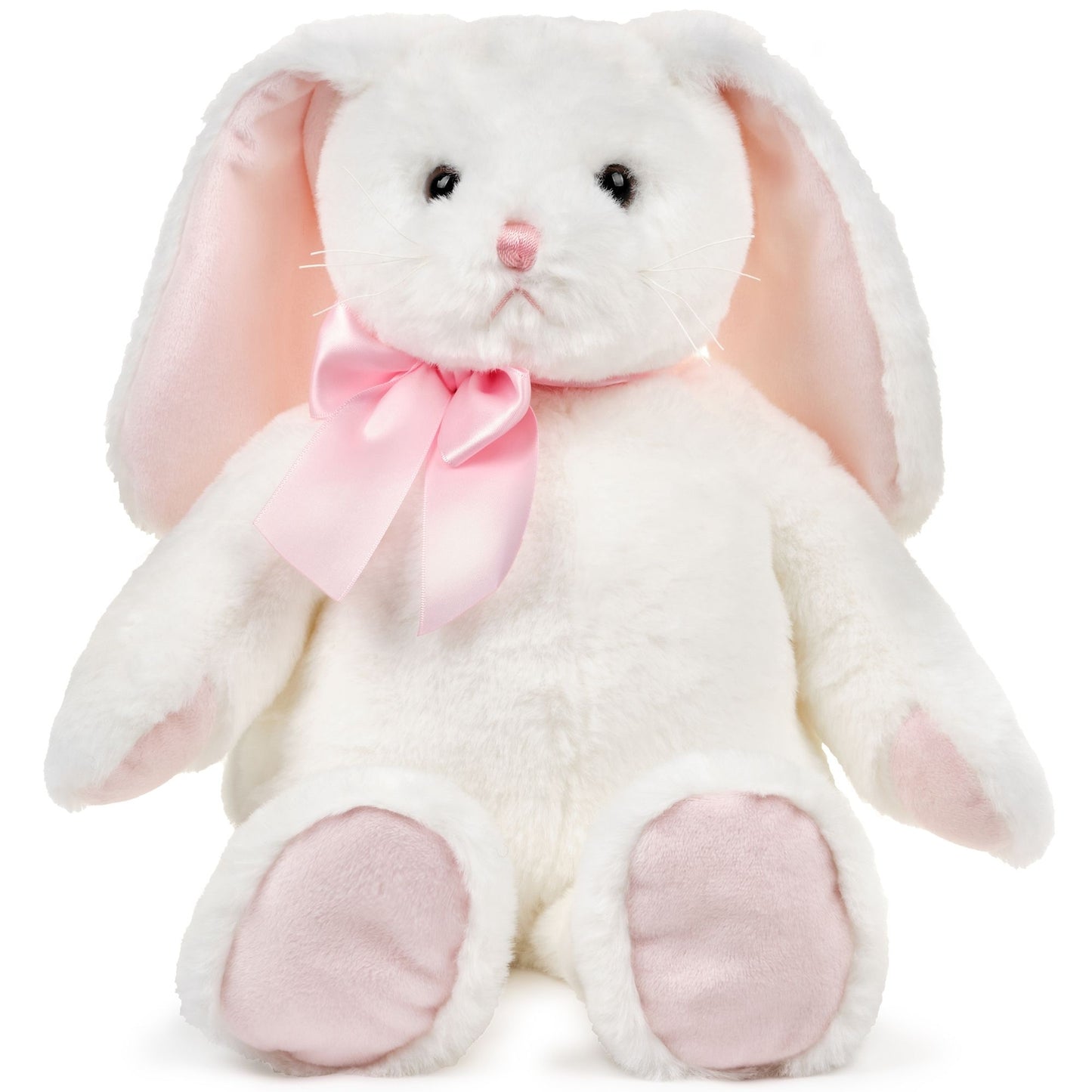 16" Bunny - Floppy Ears White & Pink