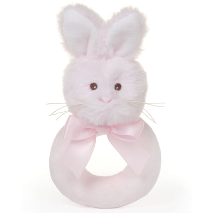 5.5" Ring Rattle Bunny Pink Lil' Bunny