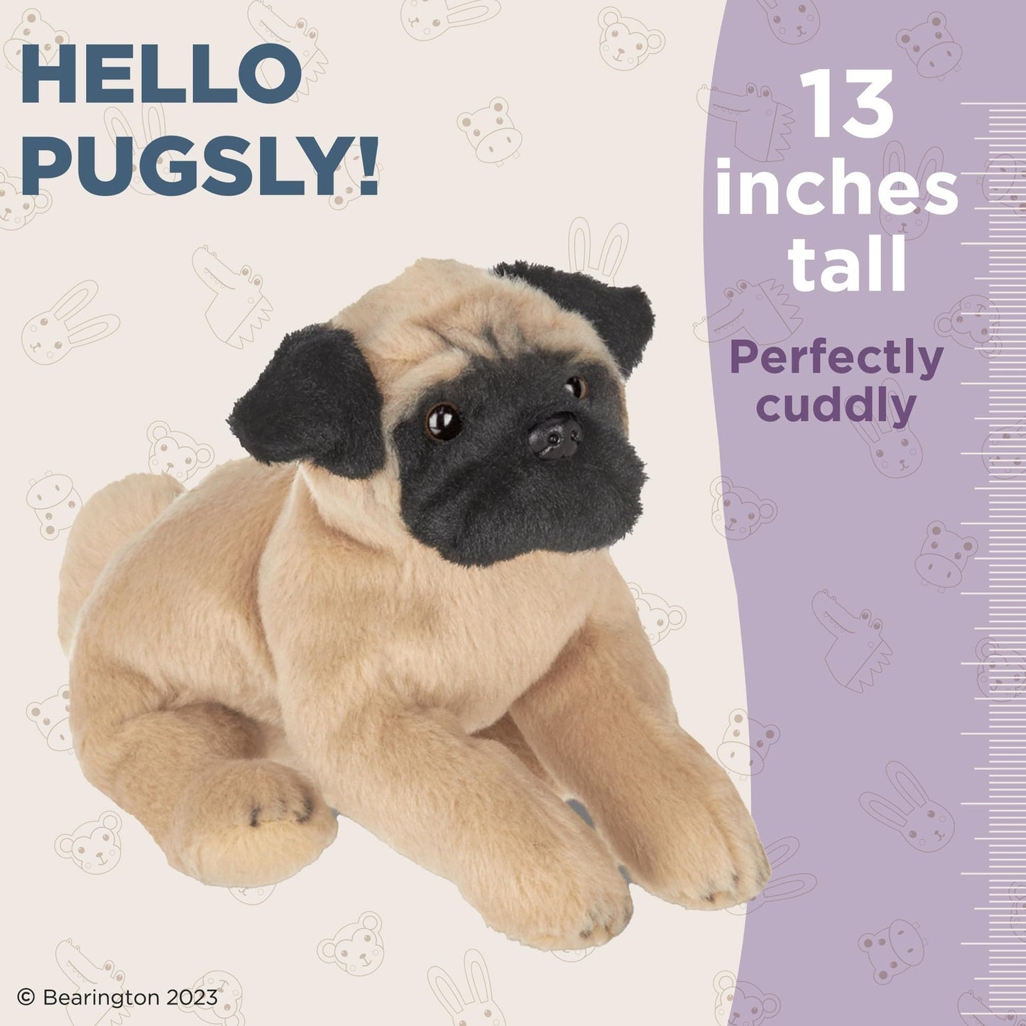 13" Pug Pugsly