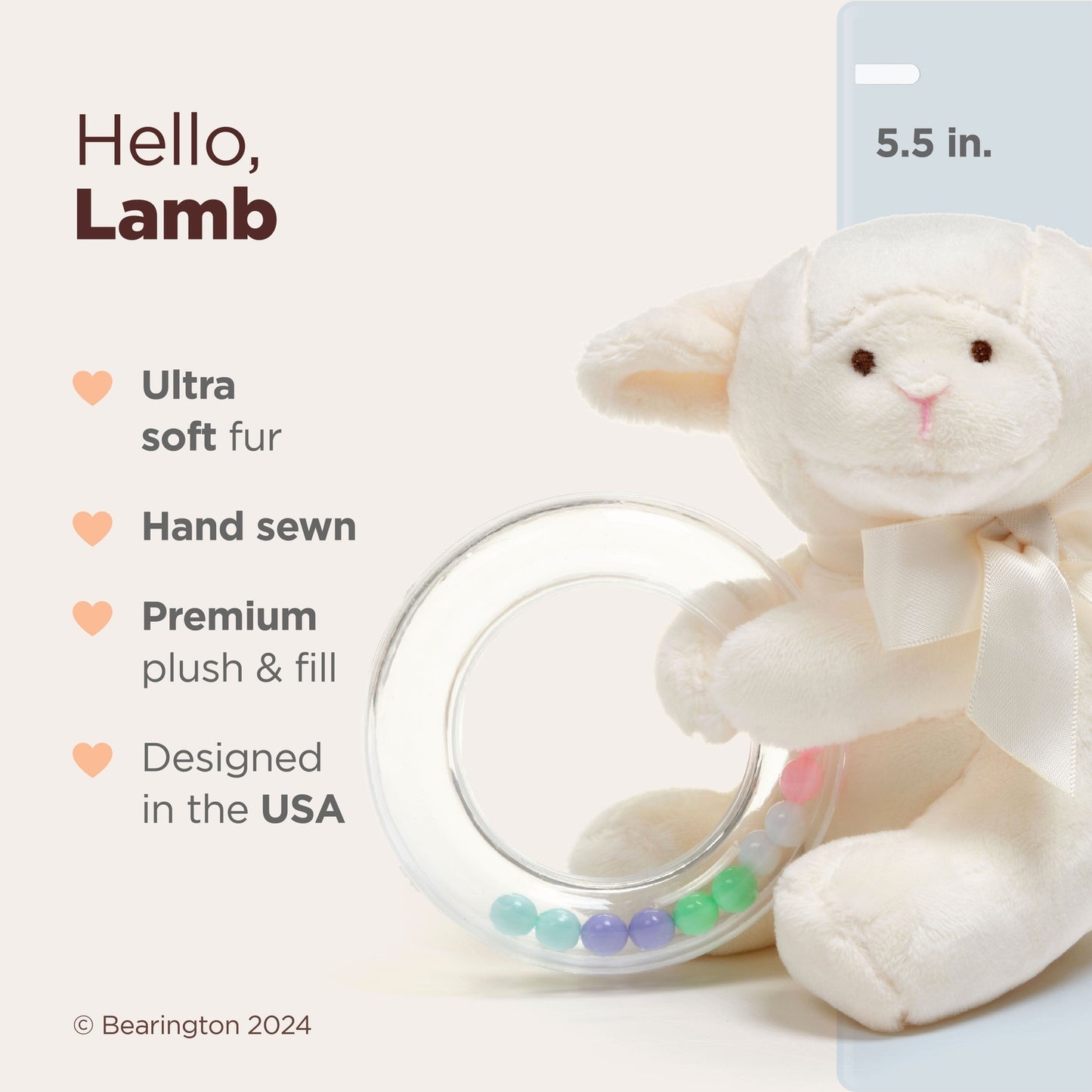 5.5" Shaker Lamb Lamby