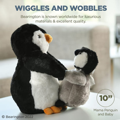 10" Penguin w/ Baby, Wiggles & Wobbles