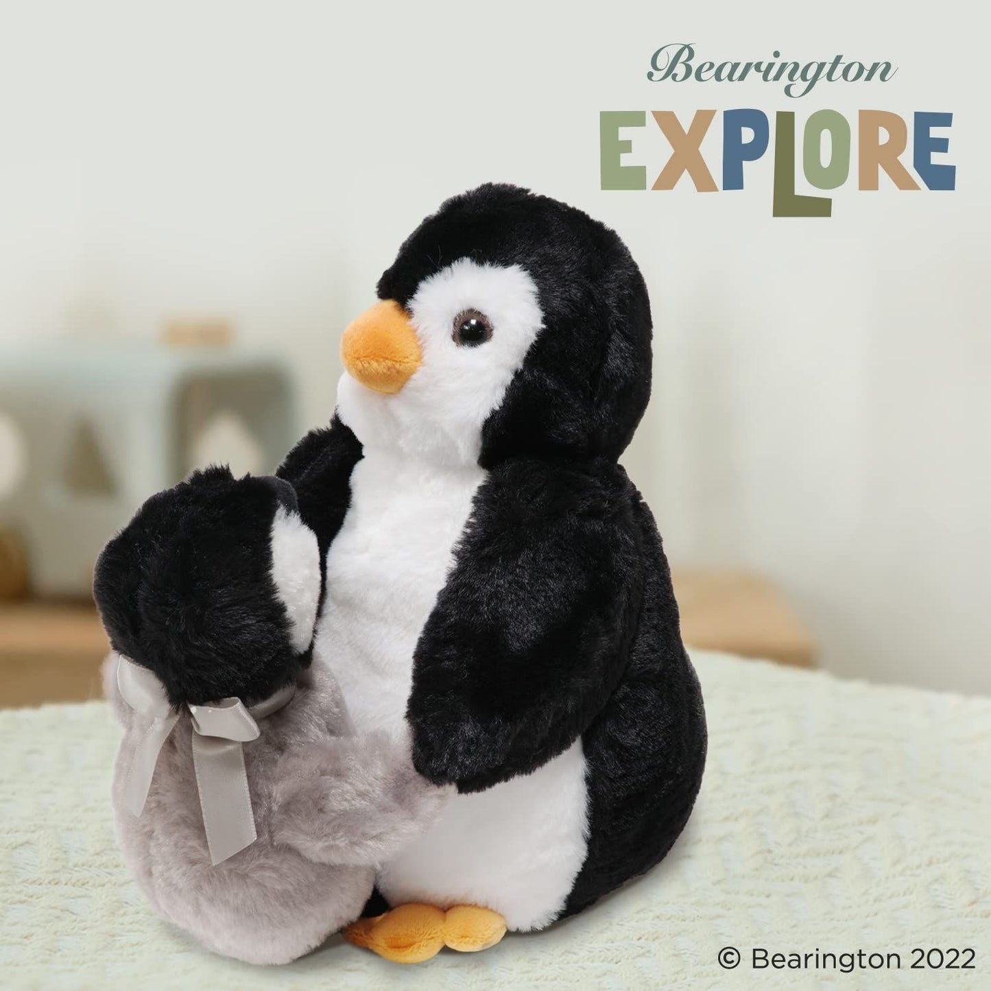 10" Penguin w/ Baby, Wiggles & Wobbles