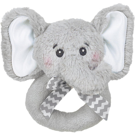 5.5" Ring Rattle Elephant Lil' Spout