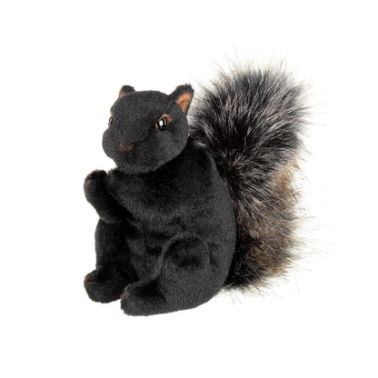 7" Squirrel Acorn Black