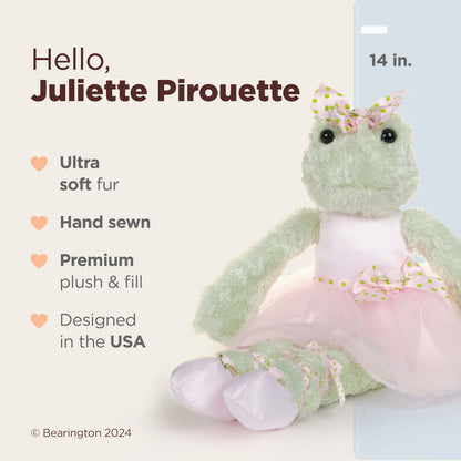 14" Ballerina Frog Juliette Pirouette