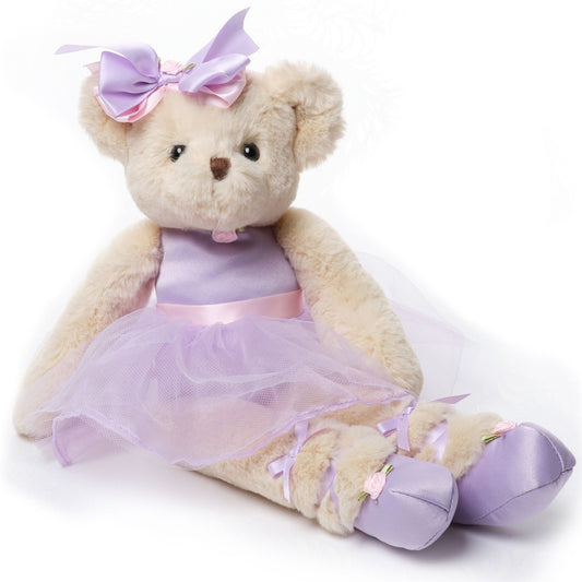 13" Teddy Bear Ballerina - Purple