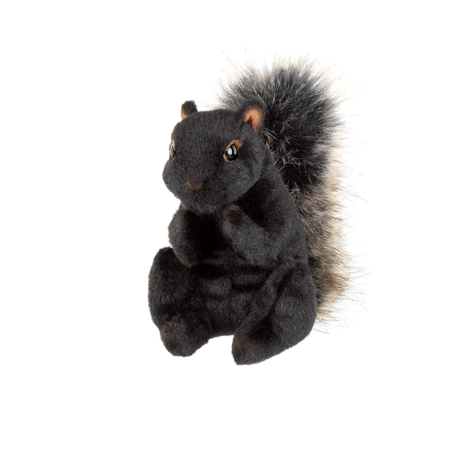 7" Squirrel Acorn Black