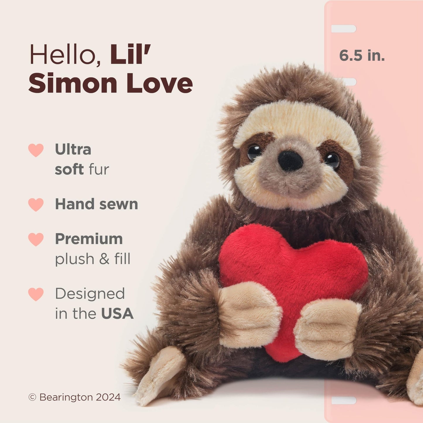 6.5" Sloth Lil' Simon Love