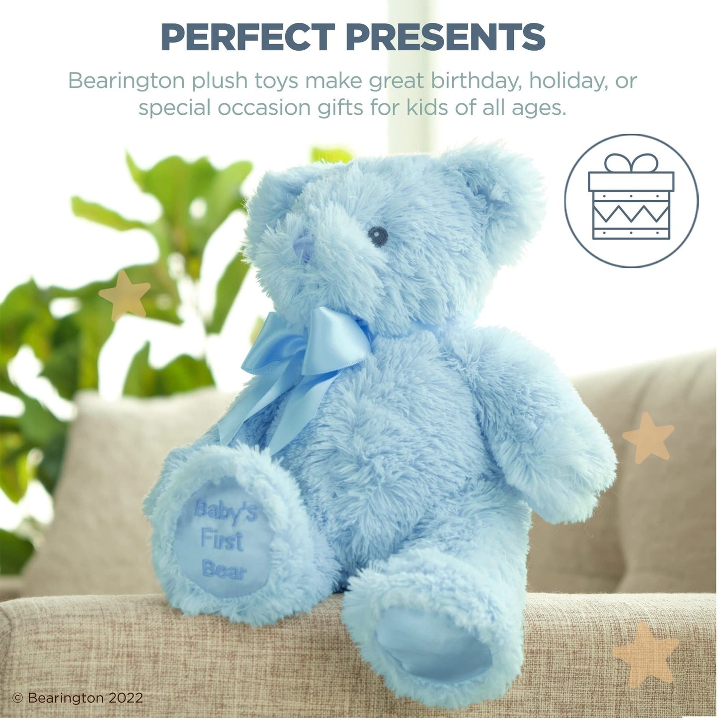 12" Teddy Bear Baby's First Blue